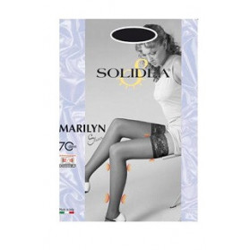 Marilyn 70 Sheer Calza Autoreggente Blu4