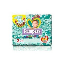 Pannolini Per Bambini Pampers Baby Dry Downcount No Flash Mini 24 Pezzi Buono Sconto