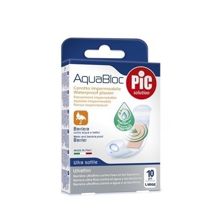 Cerotto Pic Aquabloc 25x72mm Antibatterico 10 Pezzi