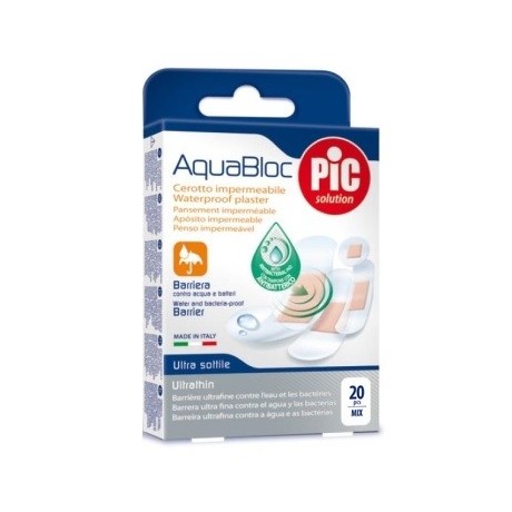 Cerotto Pic Aquabloc Mix Antibatterico 20 Pezzi