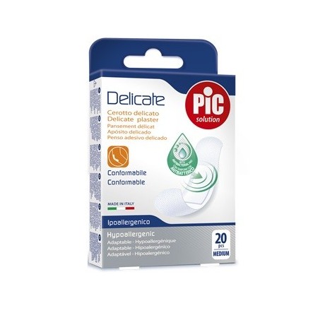 Cerotto Pic Delicate 19x72 Mm Antibatterico 20 Pezzi