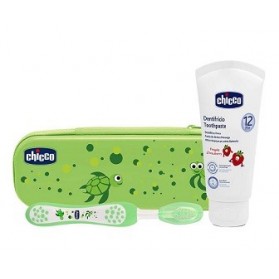 Chicco Set Dentale Verde Con Fluoro