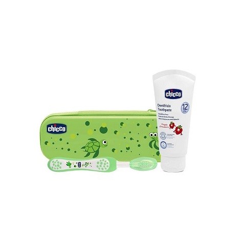 Chicco Set Dentale Verde Con Fluoro