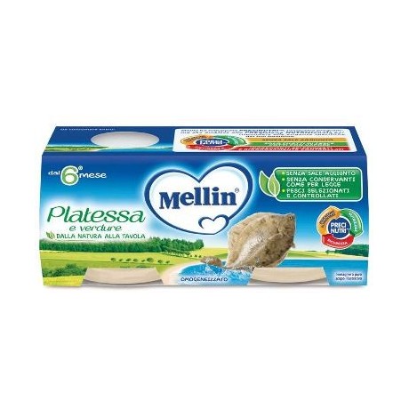 Mellin Omogeneizzato Platessa 2x80 g