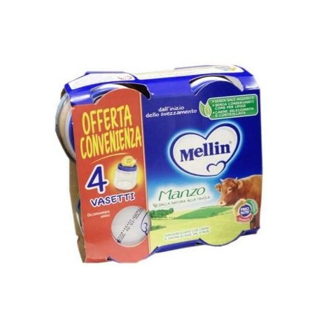 Mellin Omogeneizzato Manzo 4x80 g