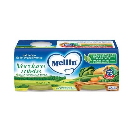 Mellin Omogeneizzato Verdure Miste 2 X 80 g