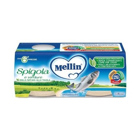 Mellin Omog Spigola 2 X 80 g