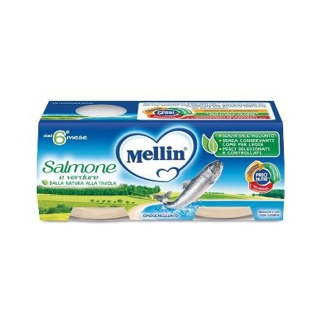 Mellin Omogeneizzato Salmone 2 X 80 g