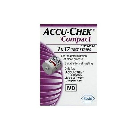 Strisce Misurazione Glicemia Accu-chek Compact Plasma 17 Pezzi