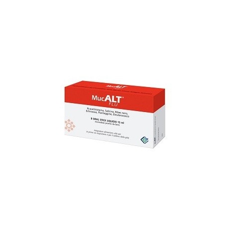 Mucalt Flu 8 Oral Stick Monodose