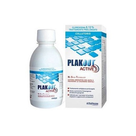 Plak Out Active Clorexidina 0,20% Collutorio 200 ml