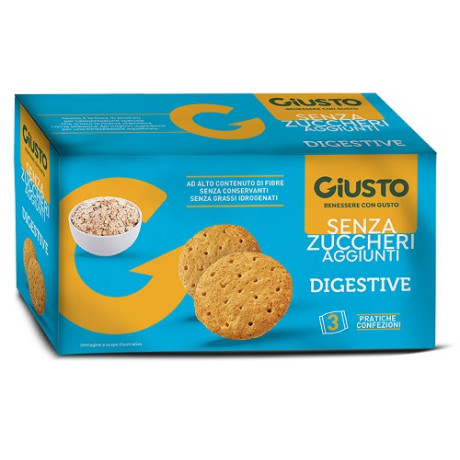 Giusto S/zucch Bisc Digest 3pz