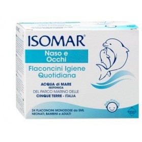 Isomar Soluzione Isotonica Acqua Mare Igiene Quotidiana 24 Flaconcini Monodose 5 ml