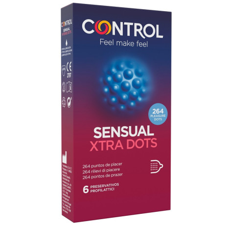 Control Sensual Xtra Dots 6pz