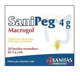 Sanipeg Macrogol Polvere Per Soluzione Orale 20 Bustine 4 g