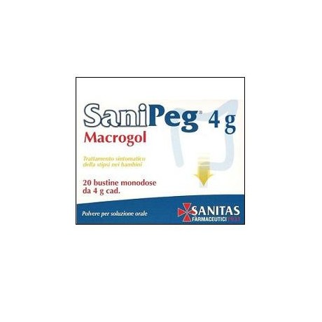 Sanipeg Macrogol Polvere Per Soluzione Orale 20 Bustine 4 g