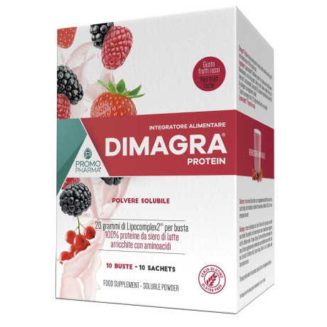 Dimagra Protein Red Fru 10 Bustine