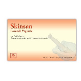 Skinsan Lavanda Vaginale 4 Flaconi 140 ml + 4 Cannule Vaginali Monouso In Blister