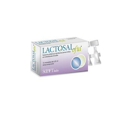 Lactosal Ofta Soluzione Oftalmica Lubrificante Ipertonica 15 Flaconcini Monodose 0,35 ml