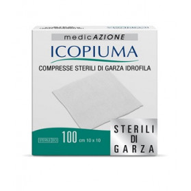 Garza Compressa Idrofila Icopiuma 10x10cm 100 Pezzi