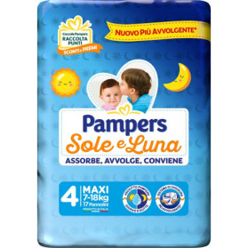 Pampers Sole&luna Maxi 17pz