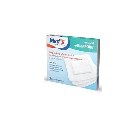 Meds Pore Medicazione Adesiva 10x9 Cm 5 Pezzi