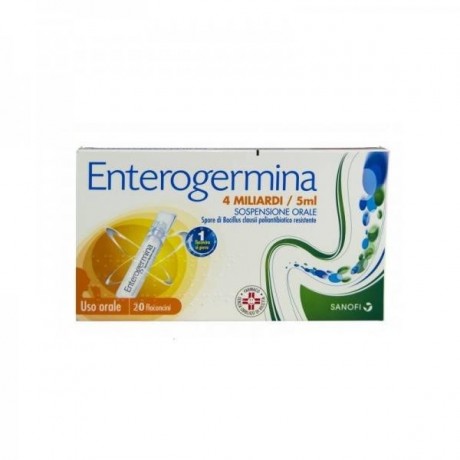 Enterogermina Uso Orale 20 Flaconcino 4 Miliardi 5ml