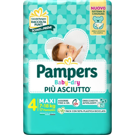 Pampers Bd Downcount Maxi 17pz