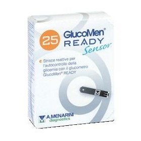 Strisce Misurazione Glicemia Glucomen Ready Sensor 25 Pezzi