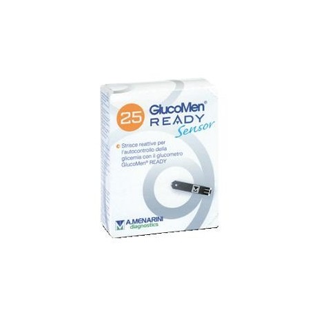 Strisce Misurazione Glicemia Glucomen Ready Sensor 25 Pezzi