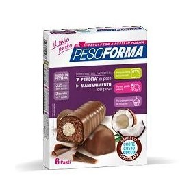 Pesoforma Barretta Cuore Cocco 6 Pasti 12 Pezzi