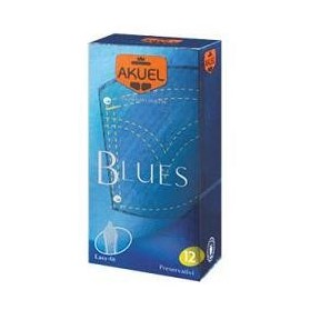 Profilattico Ansell Akuel Manix Blues B 12 Pezzi