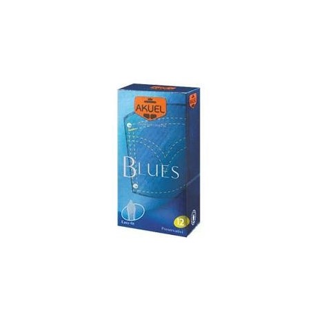 Profilattico Ansell Akuel Manix Blues B 12 Pezzi