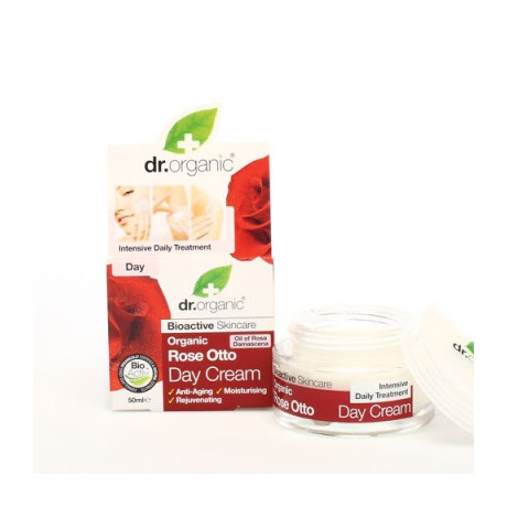 Dr Organic Rose Otto Rosa Day Cream Crema Viso Giorno 50 ml