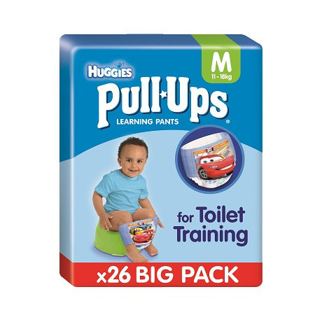 Huggies Pull Ups Boy M 11/18 Kg Pacco Doppio 26 Pezzi