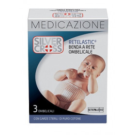 Silvercross Retelastic Medicazione Ombelicale 3 Pezzi