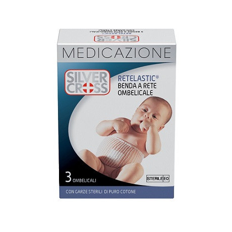 Silvercross Retelastic Medicazione Ombelicale 3 Pezzi