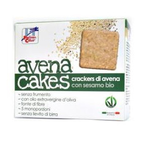 Avenacakes Crackers Di Avena Con Sesamo Bio Vegan Senza Lievito Di Birra Con Olio Extravergine Di Oliva 250 g