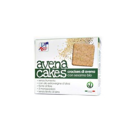Avenacakes Crackers Di Avena Con Sesamo Bio Vegan Senza Lievito Di Birra Con Olio Extravergine Di Oliva 250 g