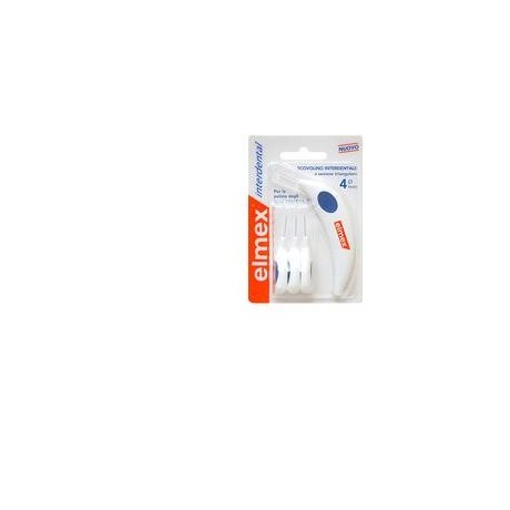 Elmex Interdental Scovolino Interdentale 4 Mm 6 Testine + Manico