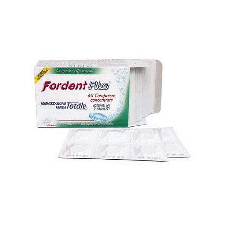 Fordent Plus 60 Compresse Concentrate Per Dentiere E Apparecchi Ortodontici