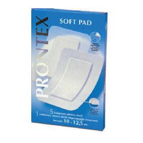 Garza Compressa Prontex Soft Pad 10x12,5 6 Pezzi (5 Tnt + 1 Impermeabile Aqua Pad)