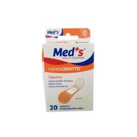 Cerotto Meds Poliuretano Ipoallergenico Classico Medio 20 Pezzi