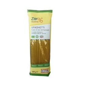 Zero% Glutine Spaghetti Riso Semigreggio Senza Glutine Bio 500 g