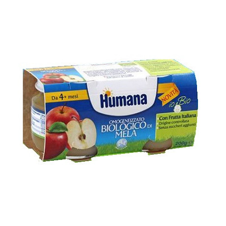 Humana Omogeneizzato Mela Bio 2 Vasetti 100g