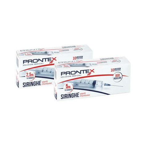 Siringa Prontex 5 ml Ago Ind 10 Pezzi