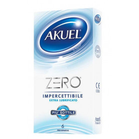 Profilattico Akuel Zero Extralubrificato Box Da 6 Pezzi