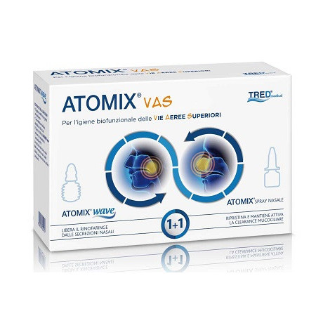 Atomix Vas Kit Per Igiene Funzionale Delle Vie Aeree Superiori Atomic Wave + Spray