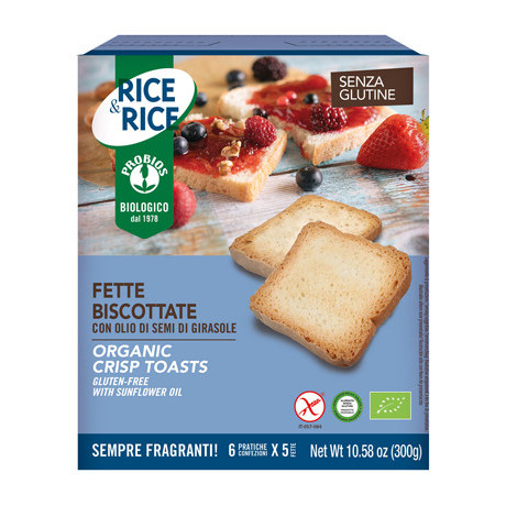 Rice&rice Fette Biscottate Con Olio Di Semi Di Girasole 300 g