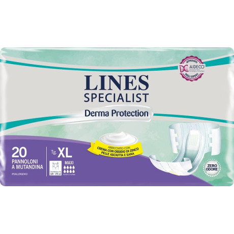 Lines Sp Dermatologico Pan Maxi Xl 20pz